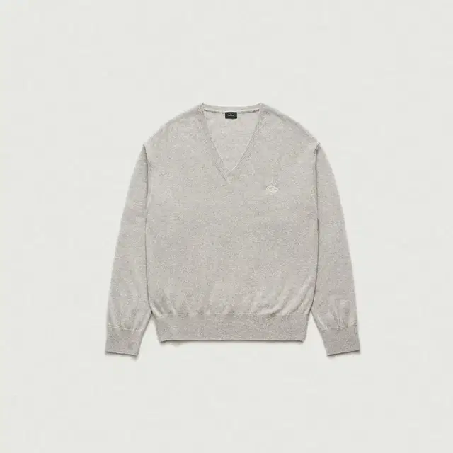 더바넷 플레인 니트 grey Light plain V-neck knit