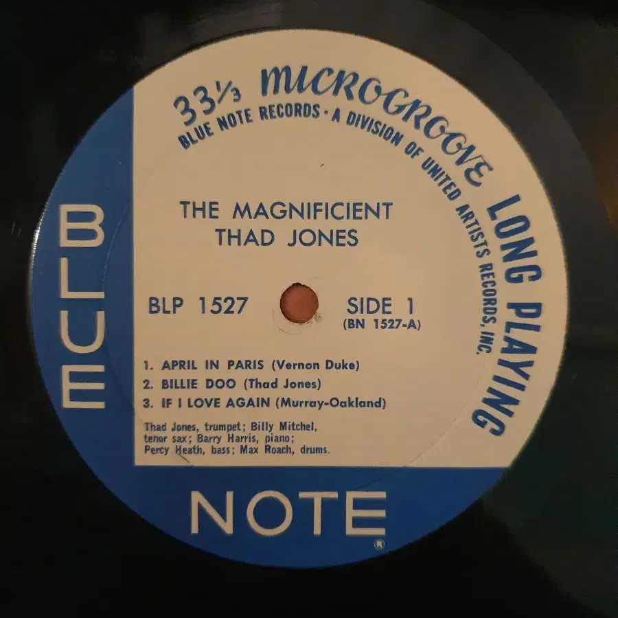 블루노트 테드 존스 - Magnificent Thad jones LP