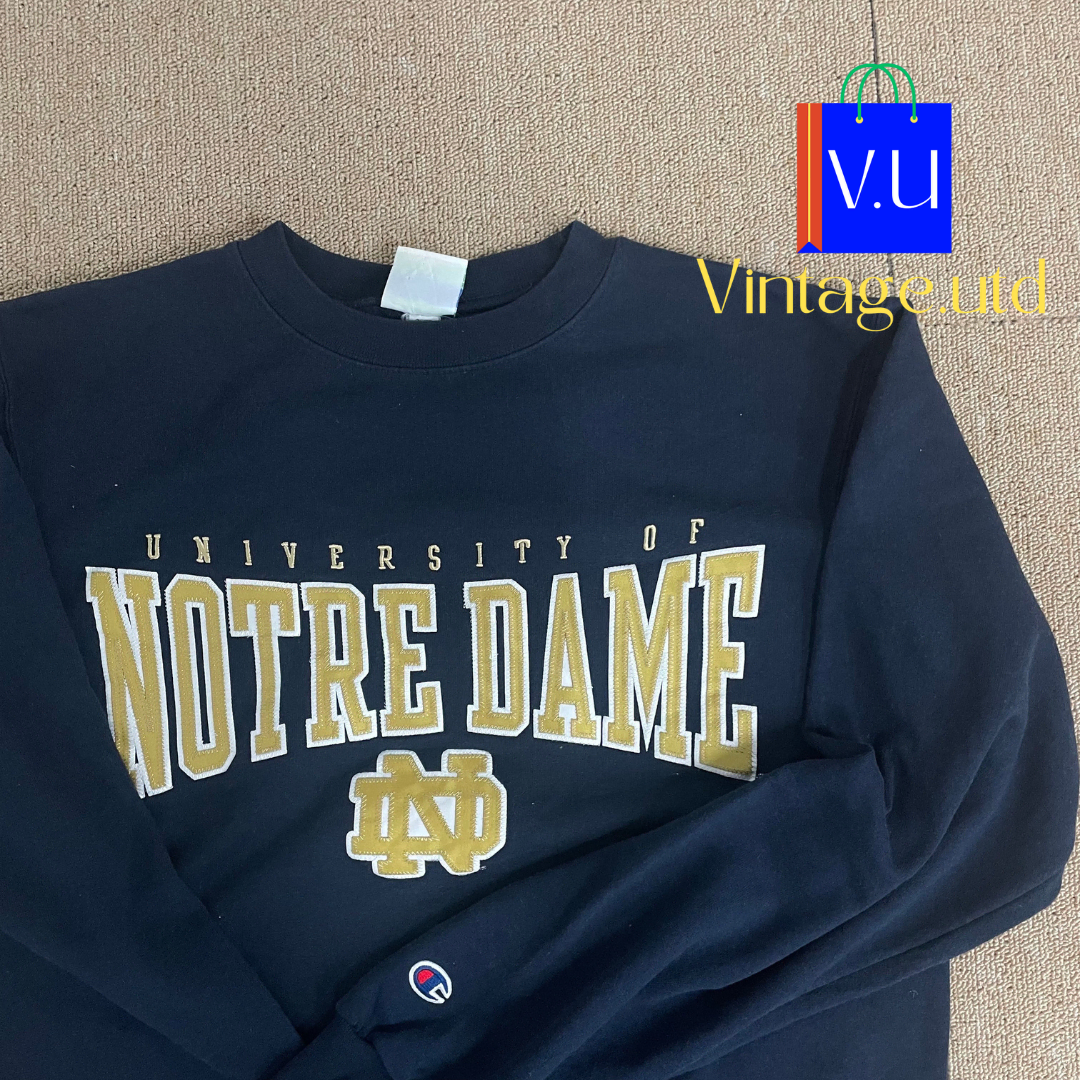 [S]Champion Notre Dame University Man to Man Black