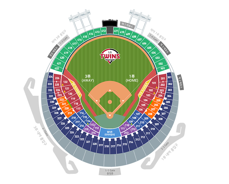 April 5 LG Twins vs KT Wiz 1.3 base-level table seats for sale