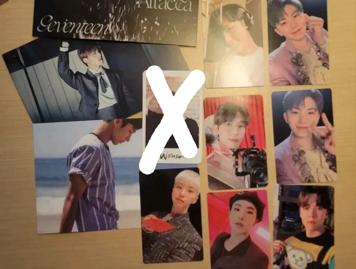 Seventeen Going Ataka Feathersun All-in-One photocard Components