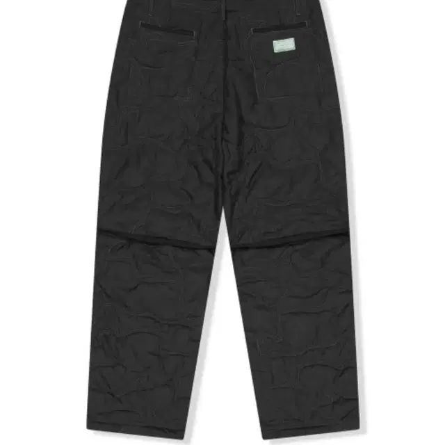 예스아이씨 Quilted Camo Liner Pants Black