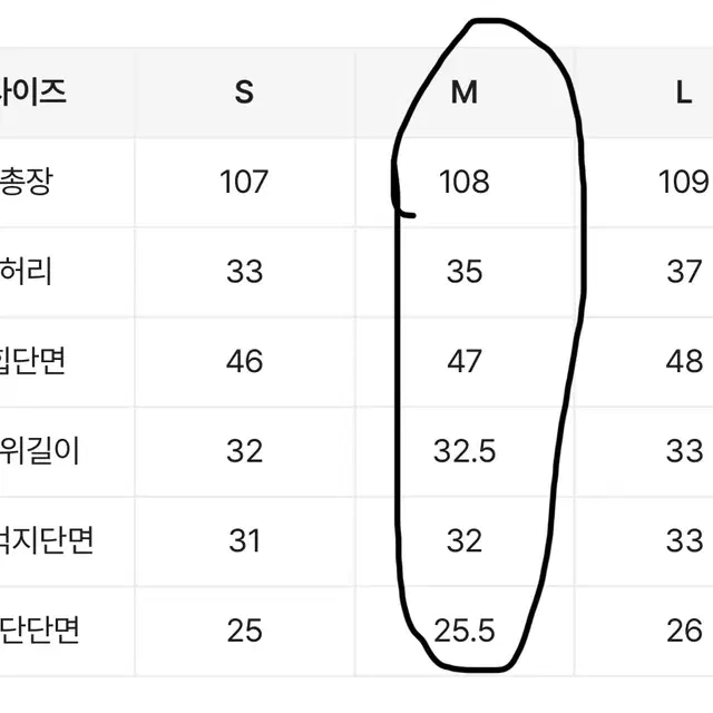 오피엠 와이드 흑청 팬츠