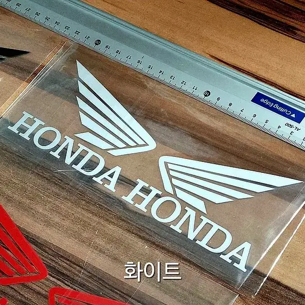 혼다 honda 날개 윙 데칼 반사 스티커