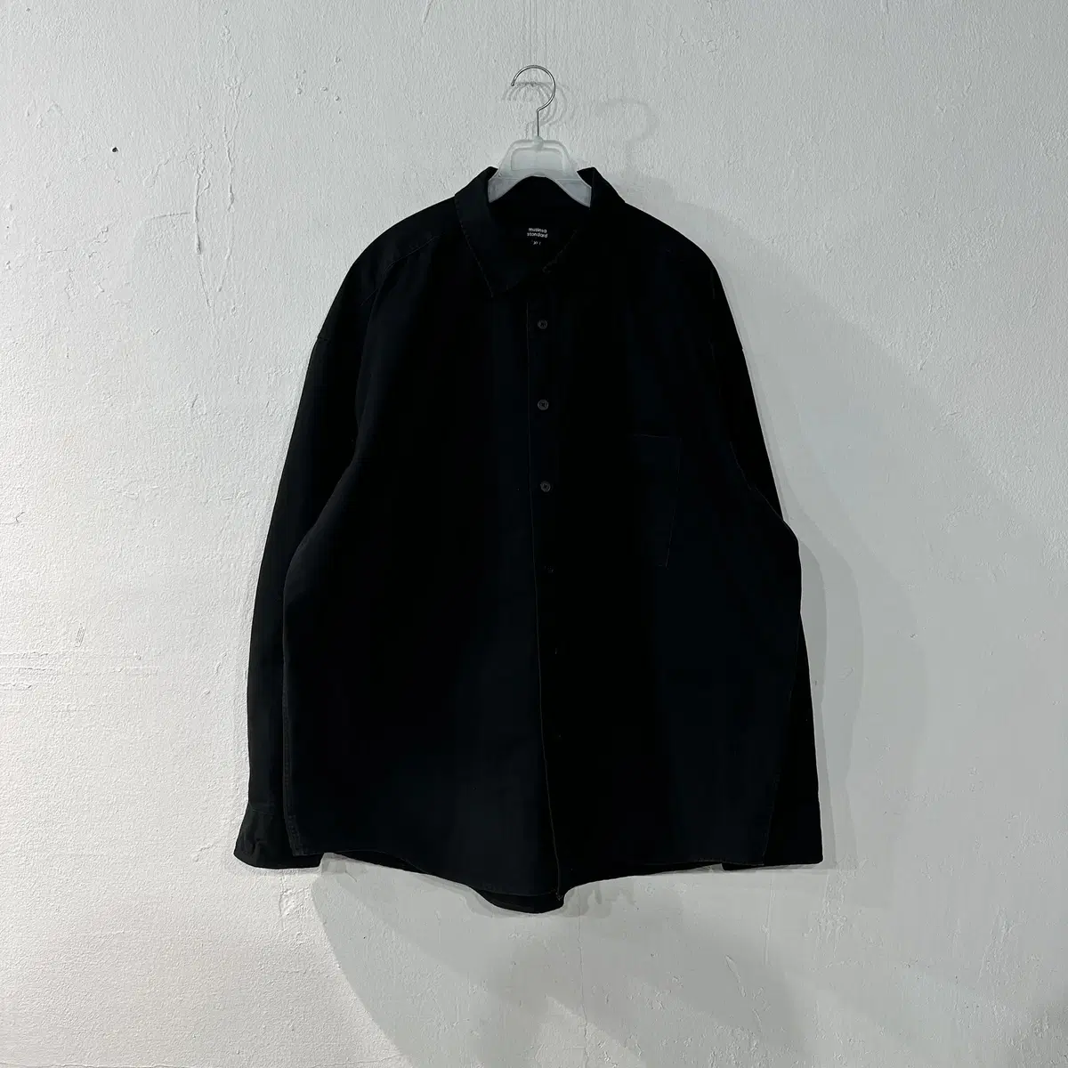 Gentleman's Standard Overfit Black Shirt XL