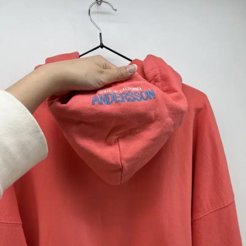 xl 17ss 앤더슨벨 오버핏 로고 후드티셔츠