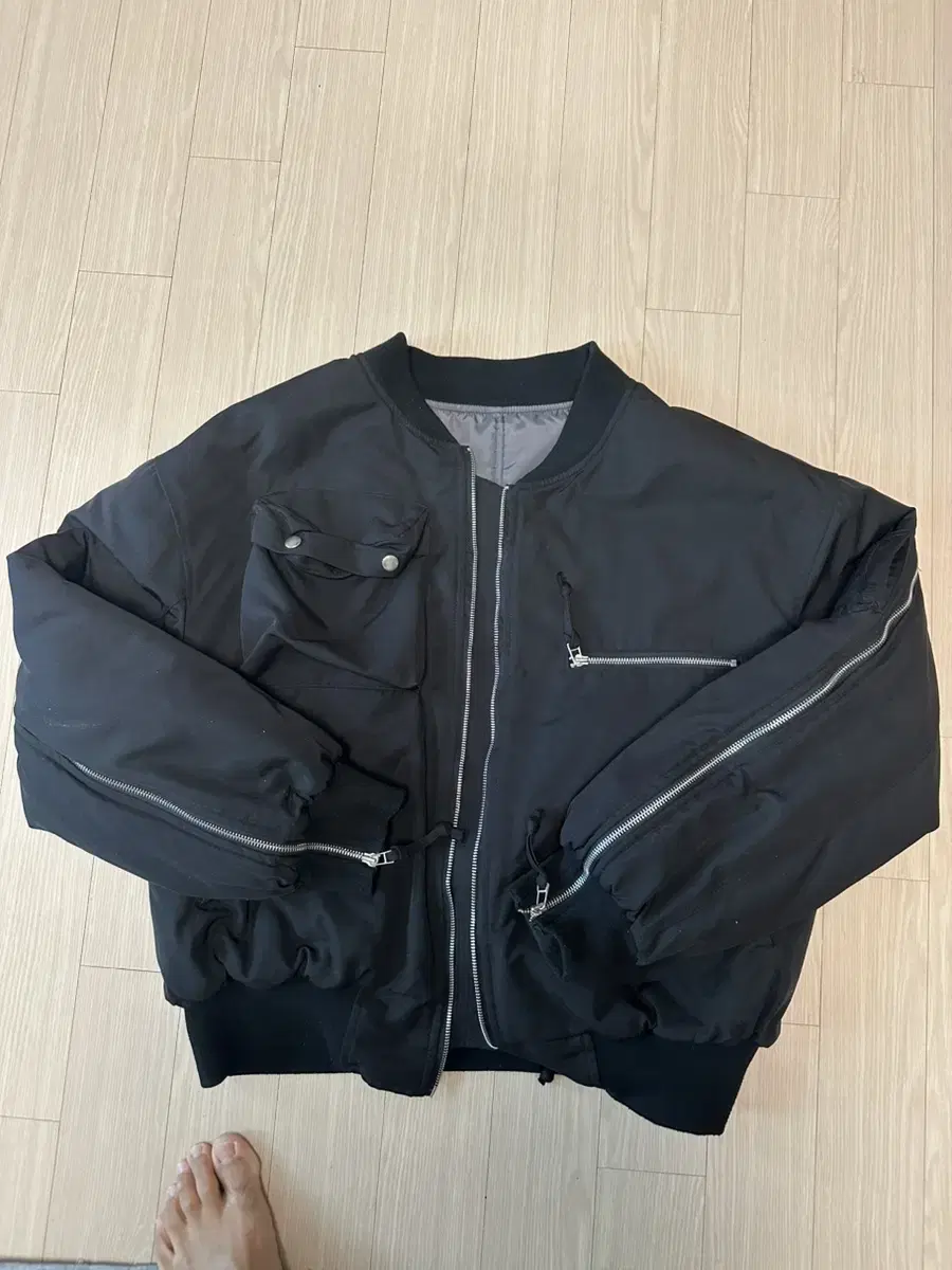 Palm)) Grails Old School Bomber Black 2 sizes