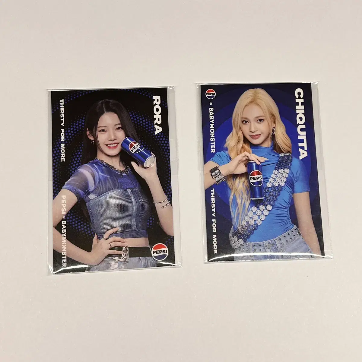 Babymonster pop up photocard Laura Chiquita Pepsi unsealed