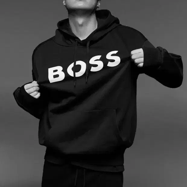 휴고보스 BOSS 오버핏 이민호 후드티 24시즌 5048531610244