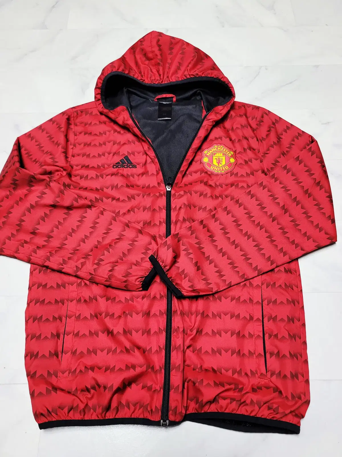 Adidas Man U Hoodie Zip Up Windbreaker938