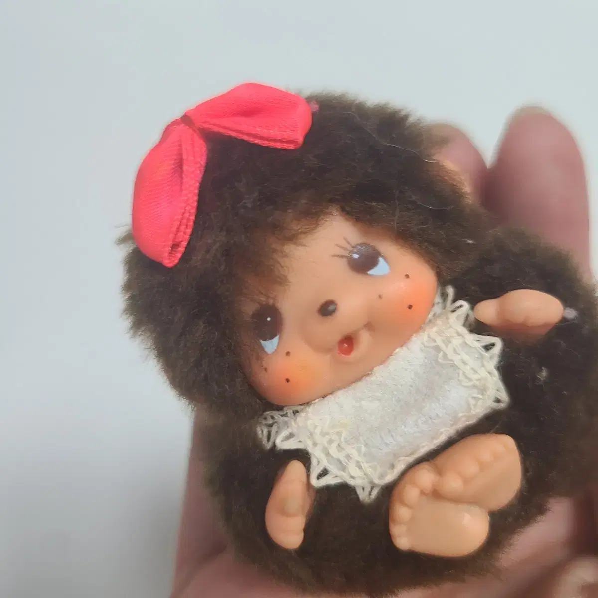 Vintage Monchichi doll Japanese classic retro toy figure monkey lots of sentiment used