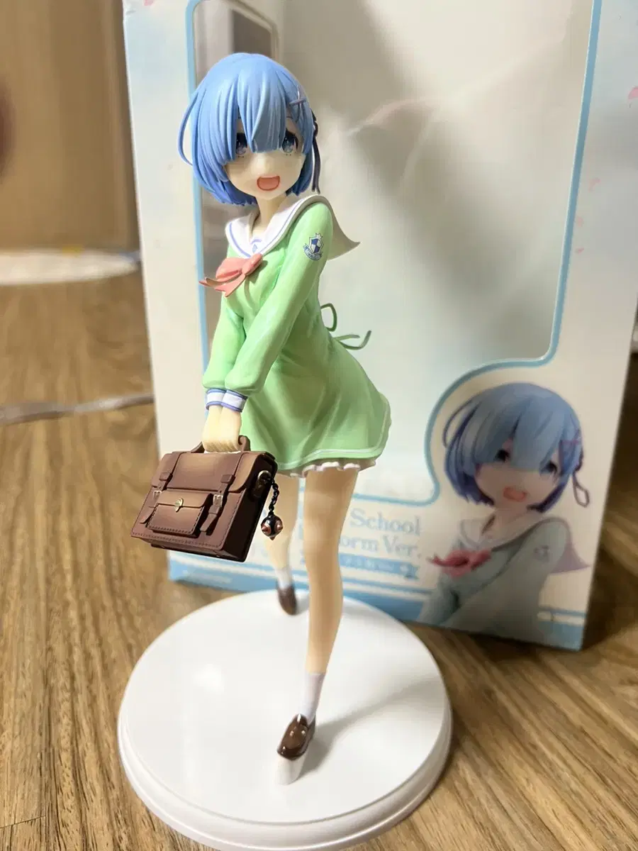 Rizero Rem Kadokawa School Uniform Figure Genuine 1/7 Scale