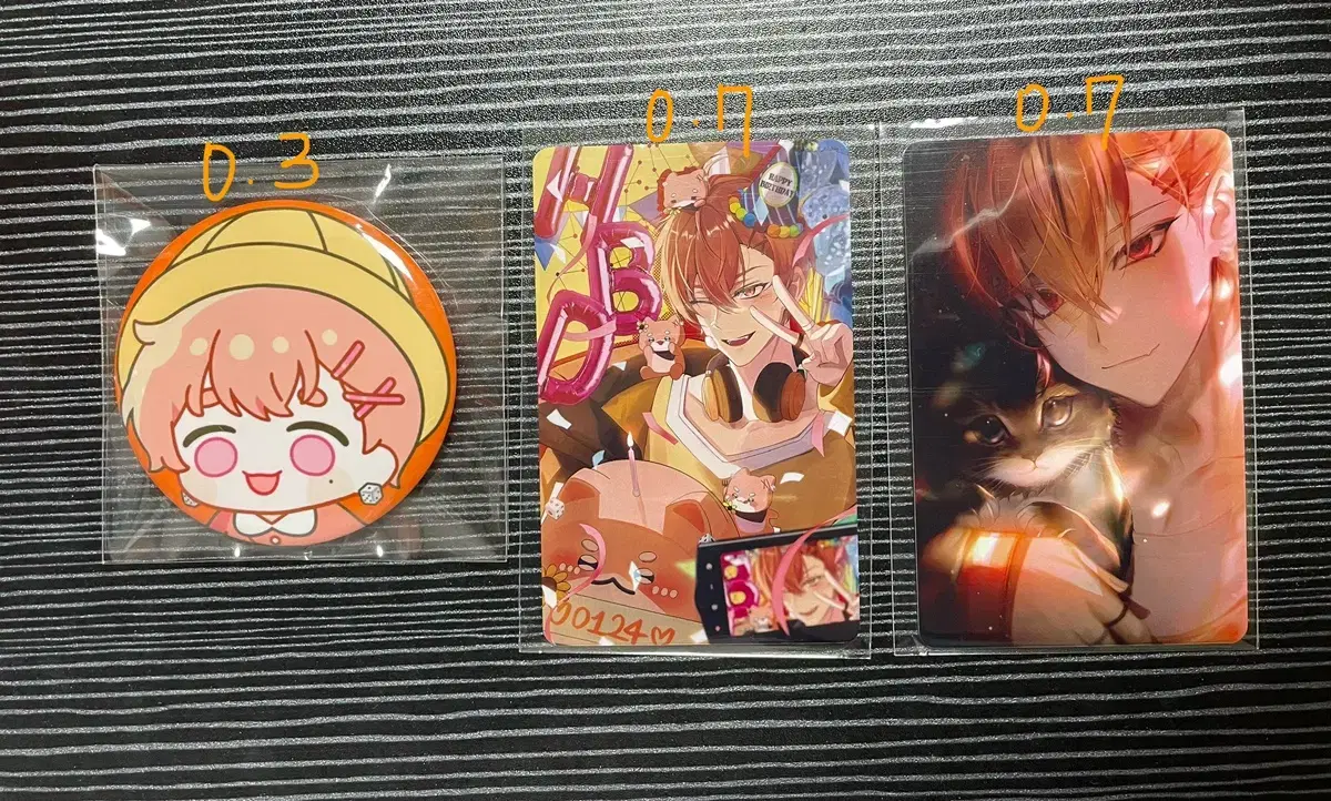 Psycode haruto Merchandise (photo card, pin button)