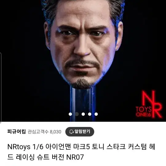 NRtoys 1/6아이언맨 마크5 토니 스타크 커스텀 헤드