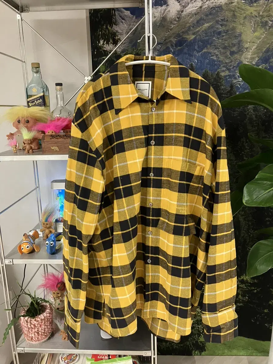 Wooyoung Mi Woo Yellow Check Shirt 48