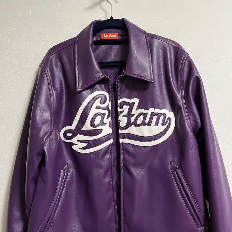 LA FAM PURPLE VARSITY JACKET