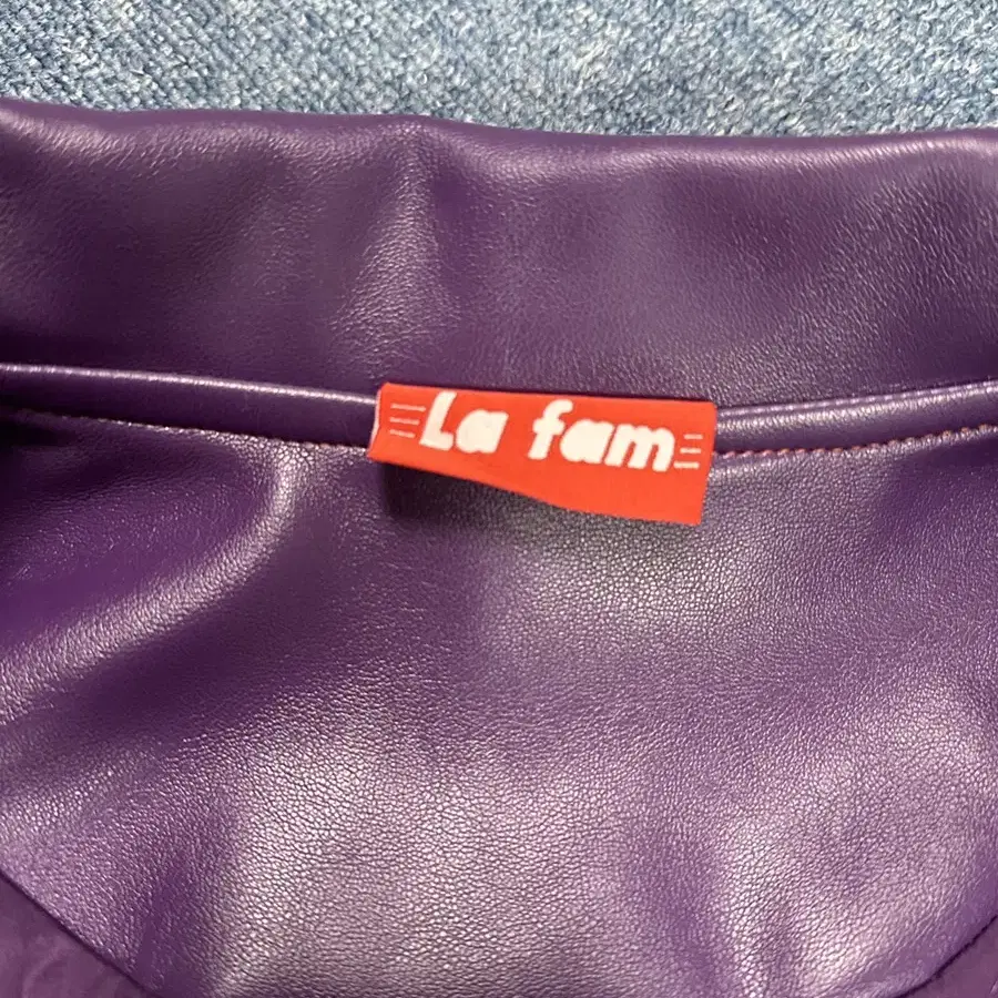 LA FAM PURPLE VARSITY JACKET