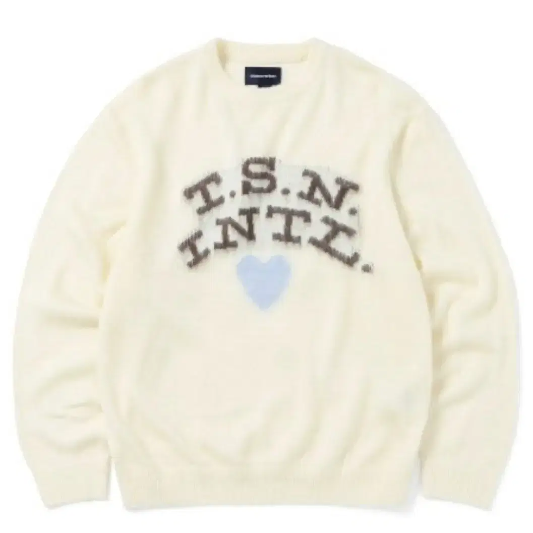 디스이즈네버댓 T.S.N heart sweater 베이지 L