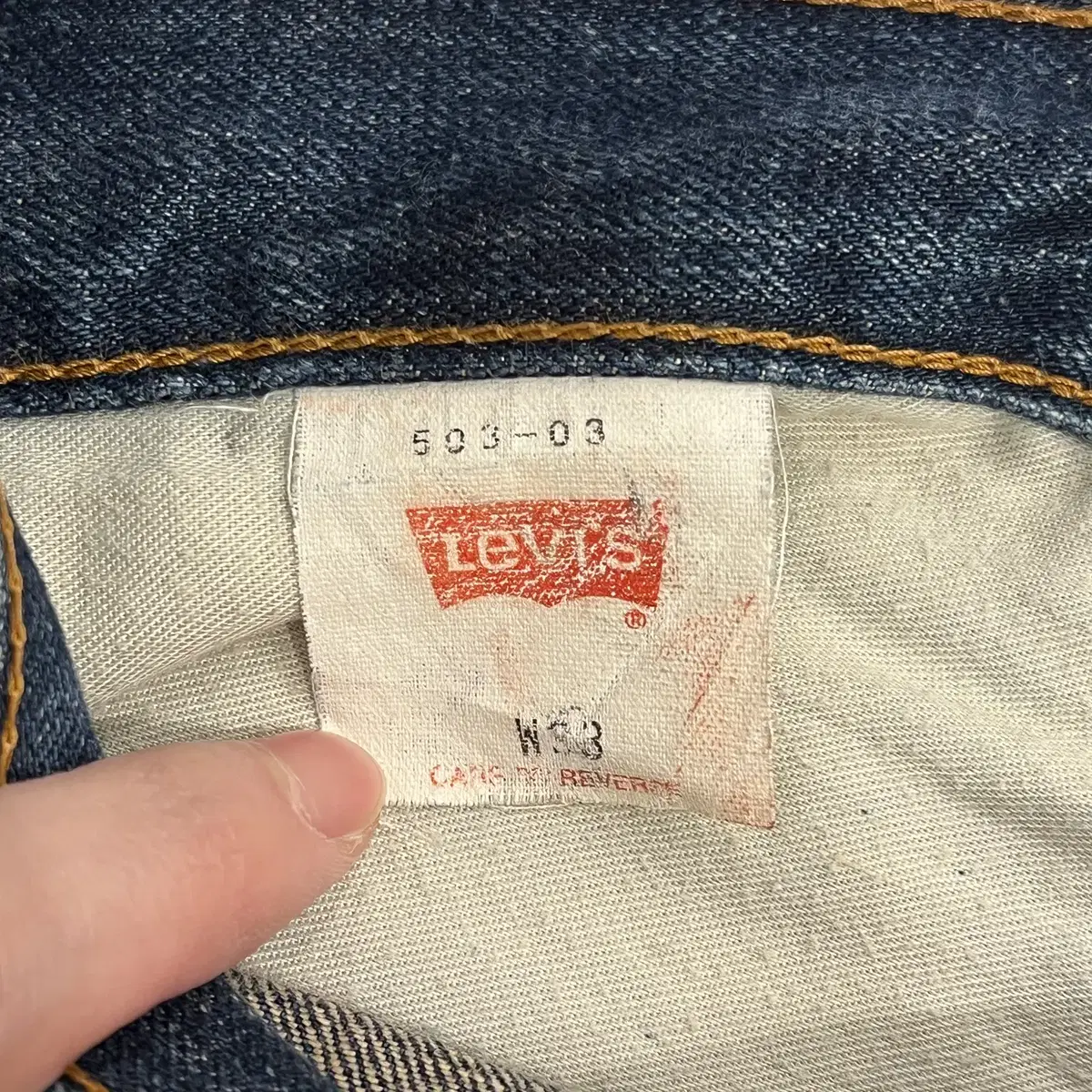 00s Levis 리바이스 503 데님 팬츠 (made in Japan)