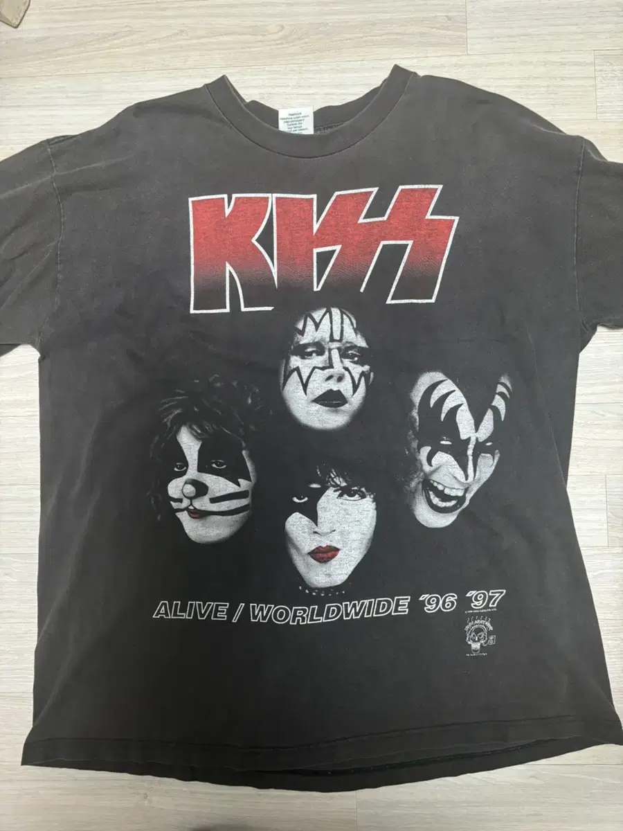 kiss 키스  빈티지밴드티 90s