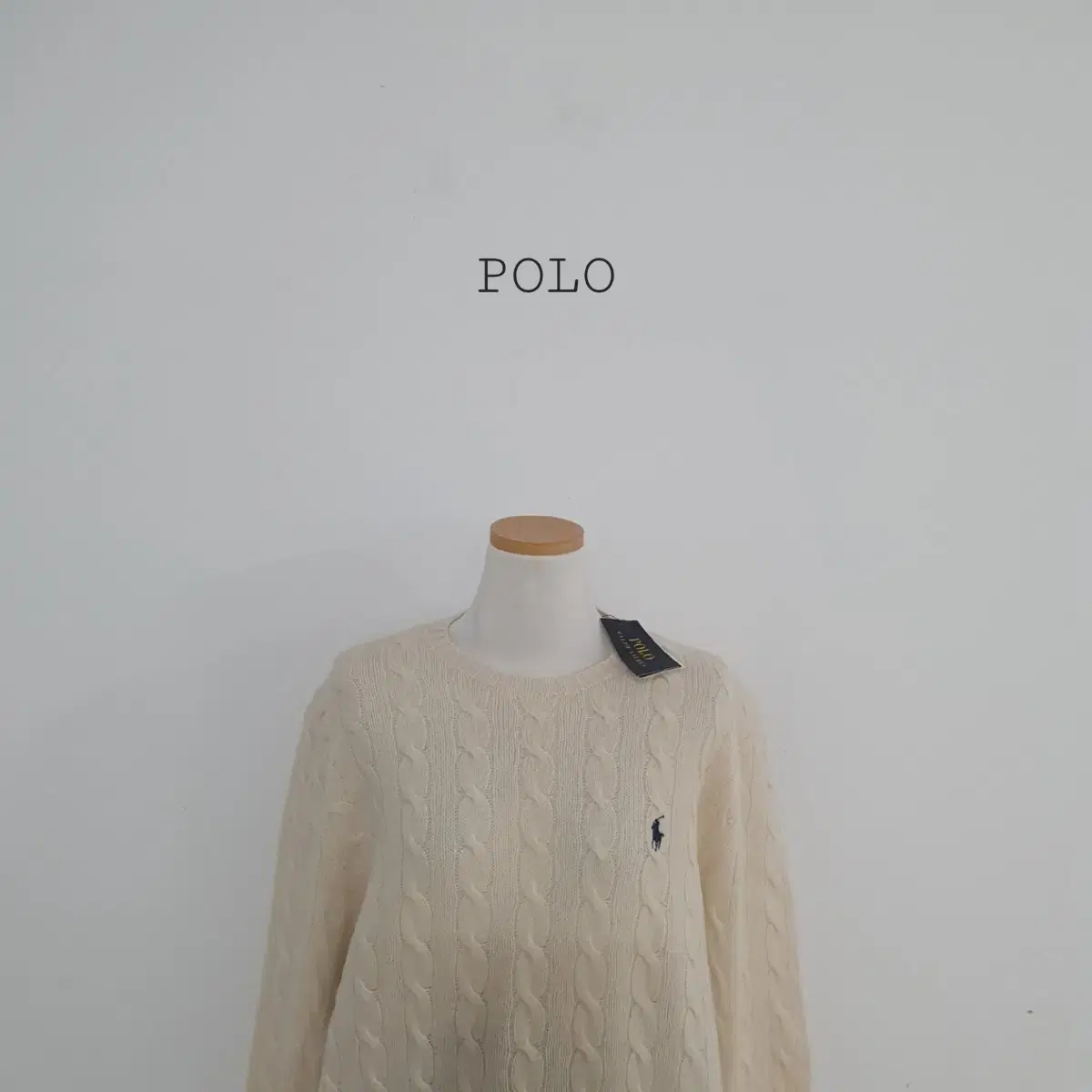 No.24100406 New Polonette Polo Cashmere Knit Polo Cable Knit L