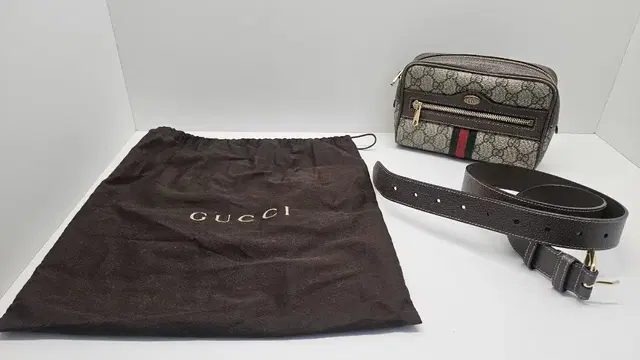 오피디아 지퍼 크로스백 밸트백 클로스Gucci