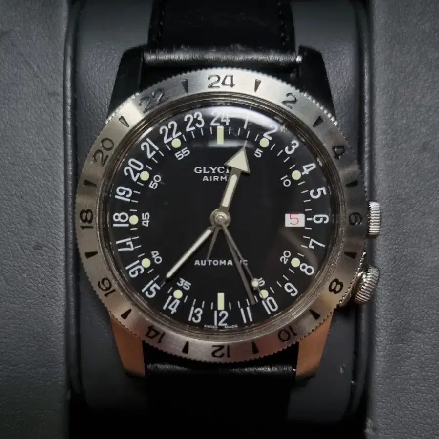 [GLYCINE] 글라이신 에어맨 No.1 GMT 한정판 시계