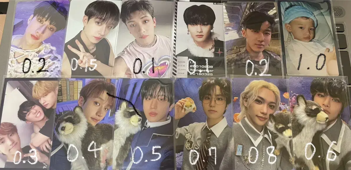 Straykids bang chan changbin han felix i.n Photocard, GripTalk Wts.