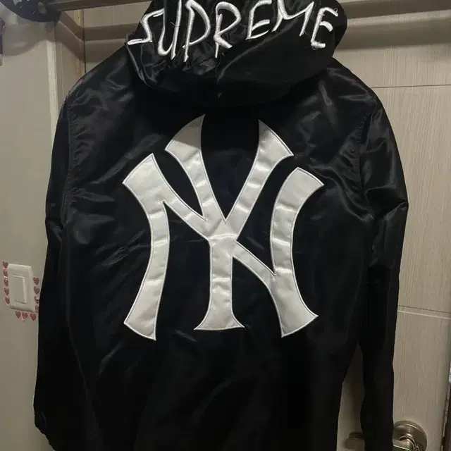 Supreme Yankees Satin Hooded Jacket