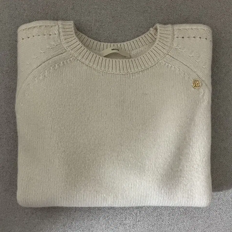 렉토 시그니처 니트 SIGNATURE ROUND-NECK KNIT