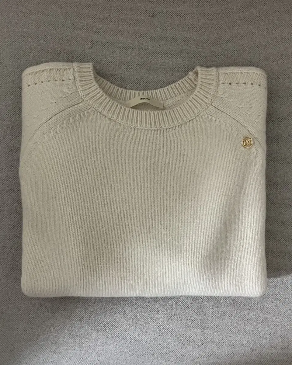 렉토 시그니처 니트 SIGNATURE ROUND-NECK KNIT