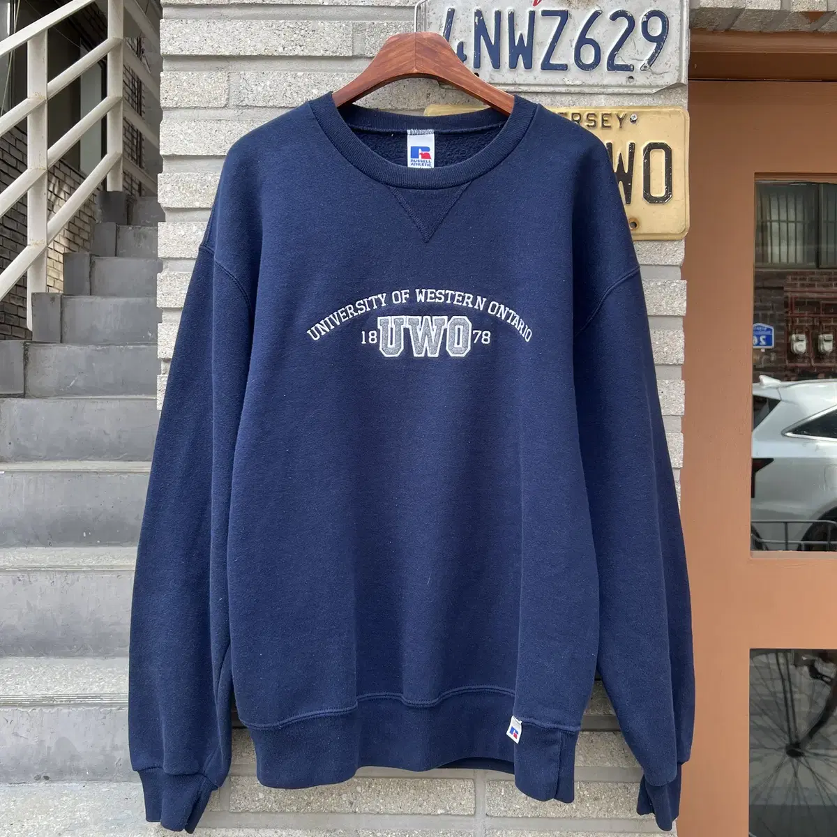 [L]90's RUSSER Made in USA 유니버시티 스웻셔츠