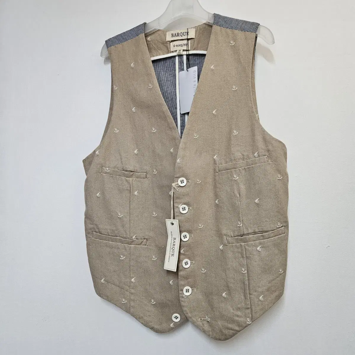 New product BARQUE Men's 100% cotton vest with different front and back M