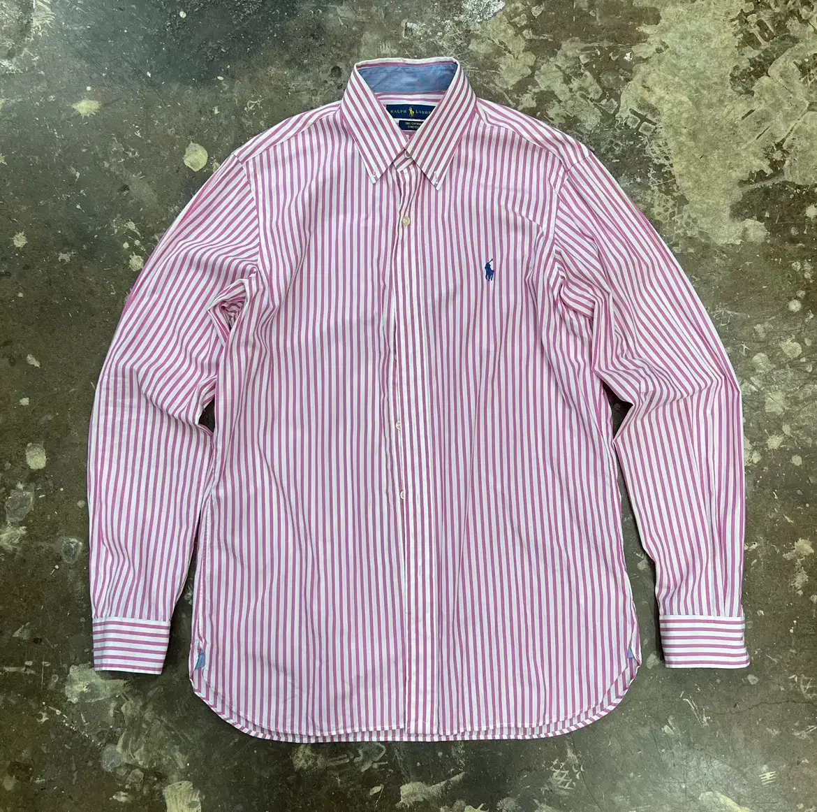 100) Polo Ralph Lauren Striped Shirt Southern New Logo