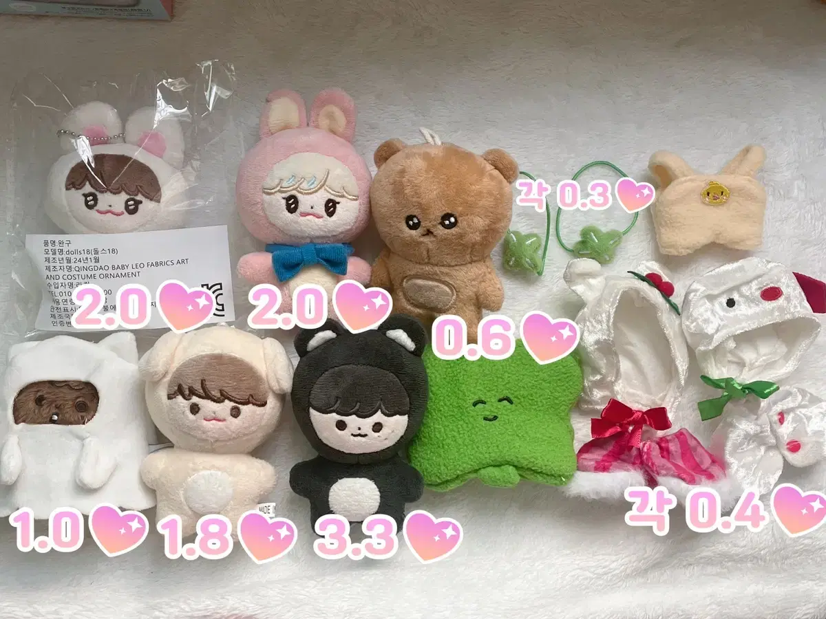 10cm doll clothes nct doll wts