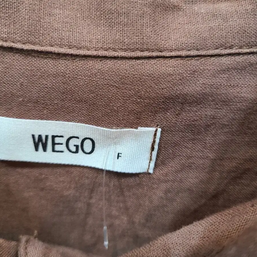 일본 wego 린넨 면 혼방 박시 남방블라우스 프리사이즈