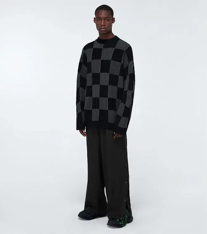 Balenciaga Viscose Side Snap Button Pants