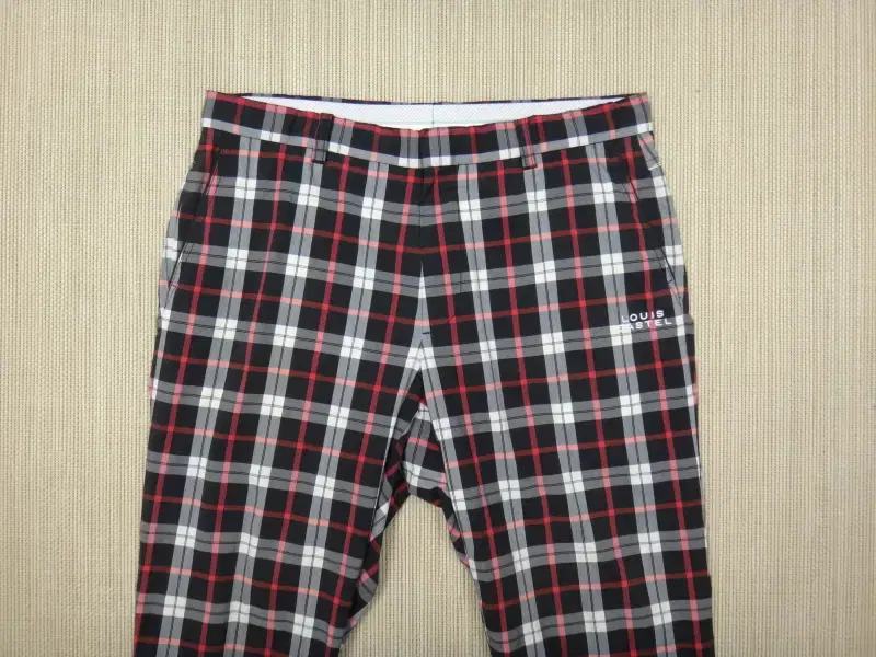 (32") Men's Check Spring Summer Pants in Llew Castell Golf