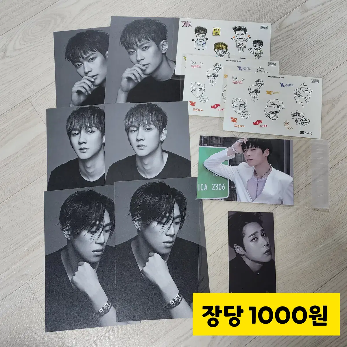 (1,000 won per unit) KNK postcard photocard jihoon inseong Dongwon Heejun Jun Yujin