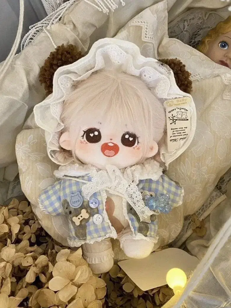 20cm 무속성 인형옷 분내룩 하늘곰자켓 양도합니다.