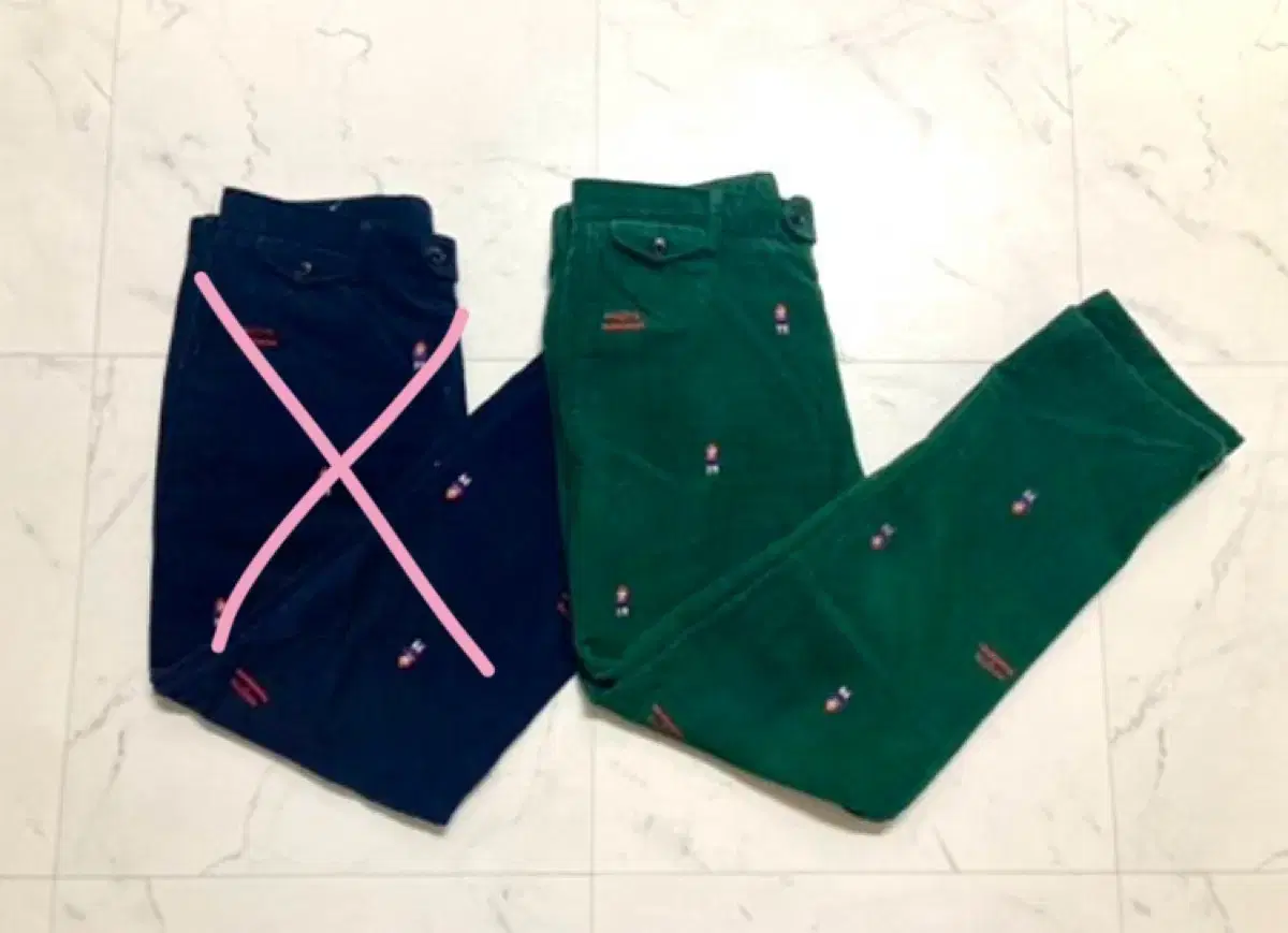 Hedges x Paddington Embroidered Corduroy Pants 87(34)