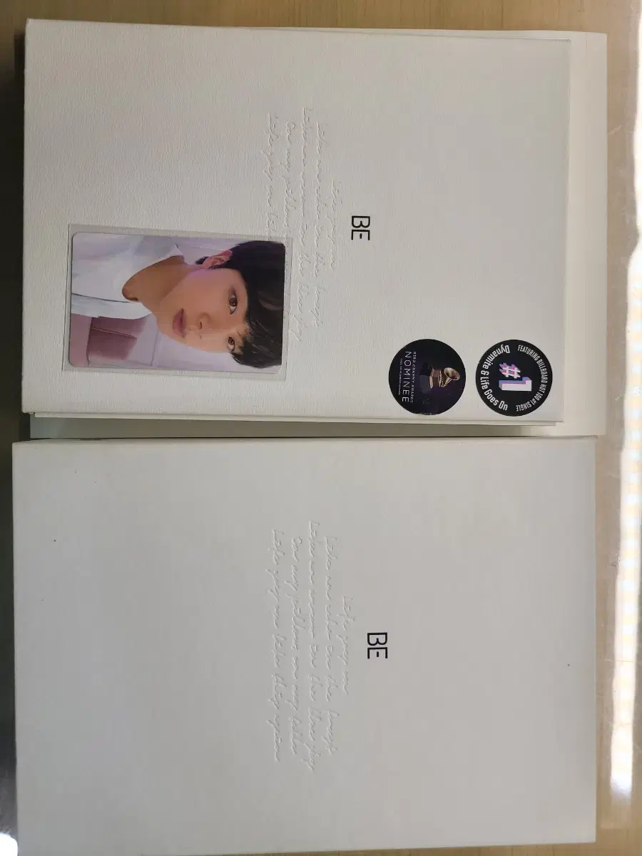 Includes Bangtan BE album photocard 