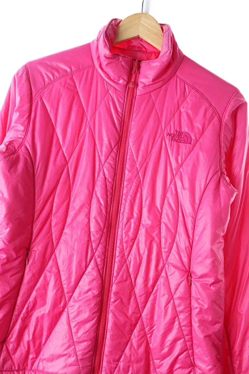 W(S) The North Face Zip-up windbreaker jacket pink padded basic fit-BAB5