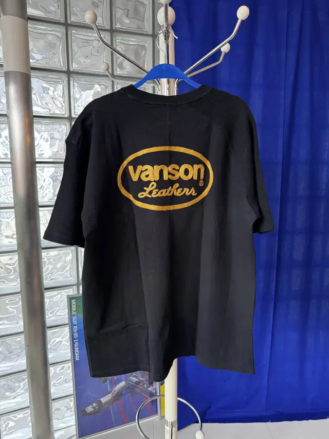 밴슨 백 로고 티 vanson back logo tee