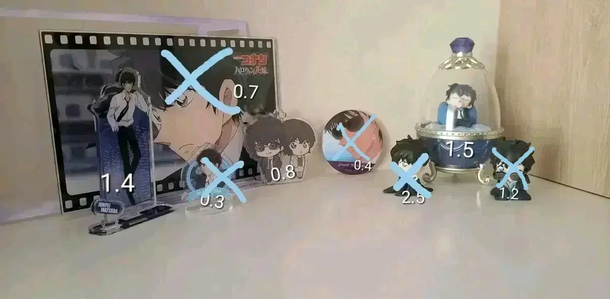 Detective Conan Matsuda Jin Fei Song Bo Yoon Acrylic & Chijimase Lanterns