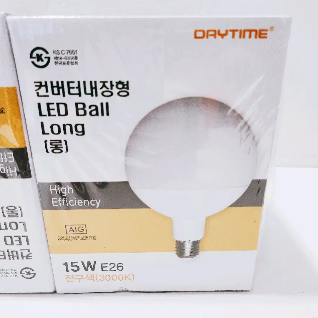 [리퍼] 컨버터내장형 LED Ball Long 15W 전구색(3000K)