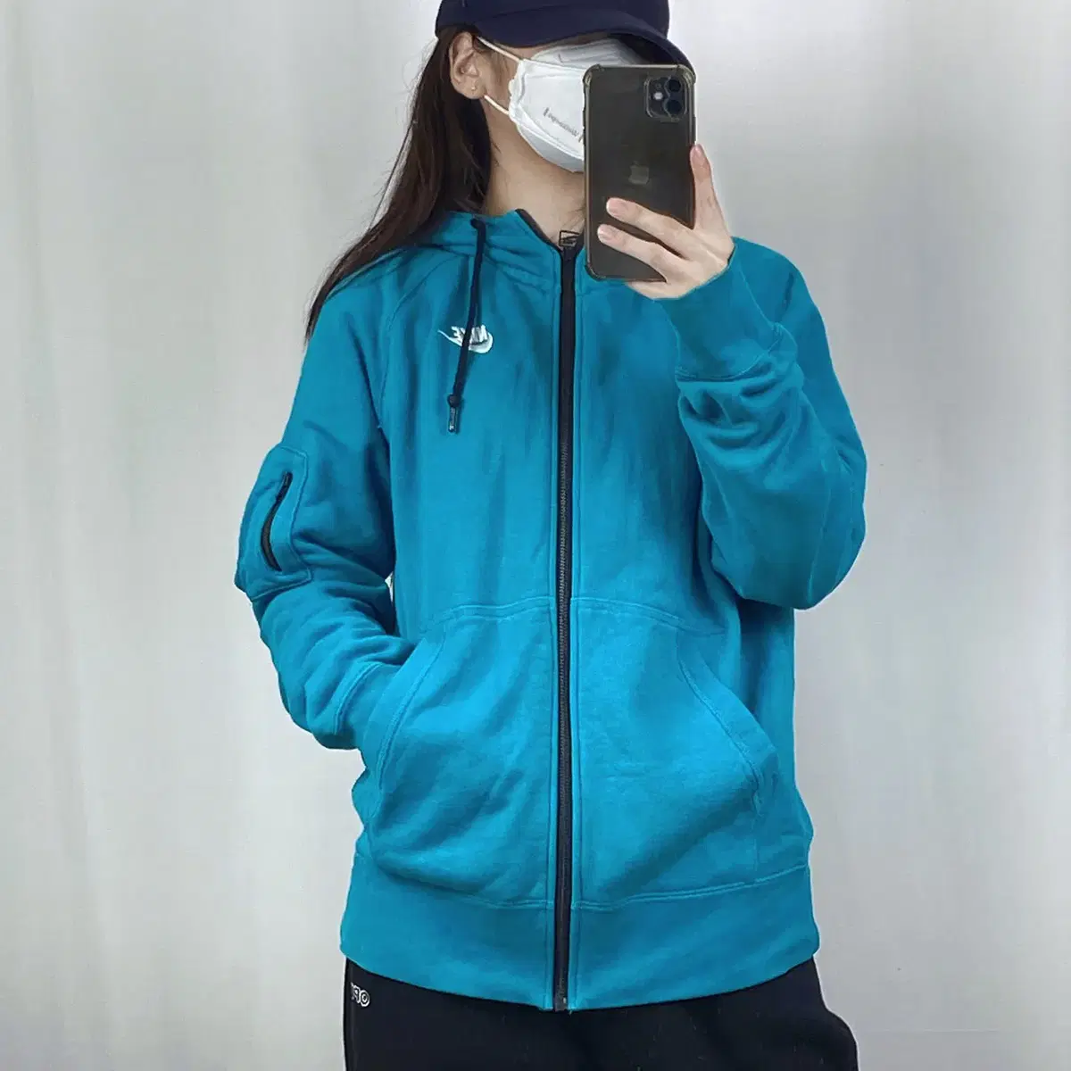 Nike Mint Hoodie Zip Up M .240406