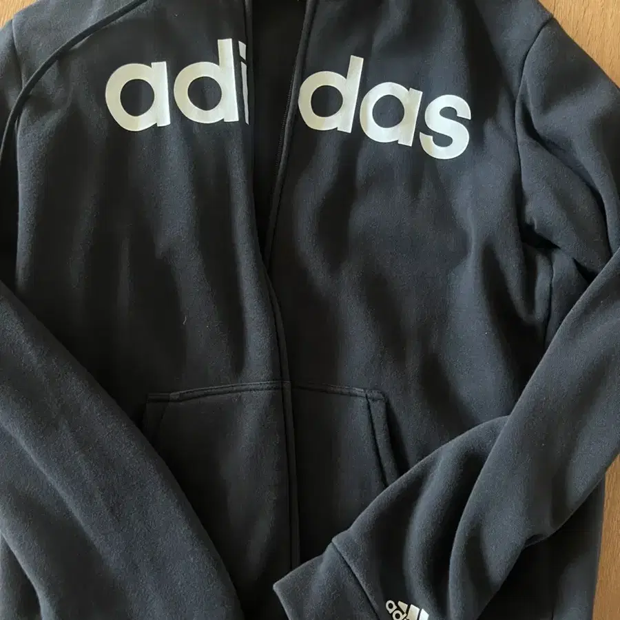 [M] ADIDAS 아디다스 중앙로고 후드집업