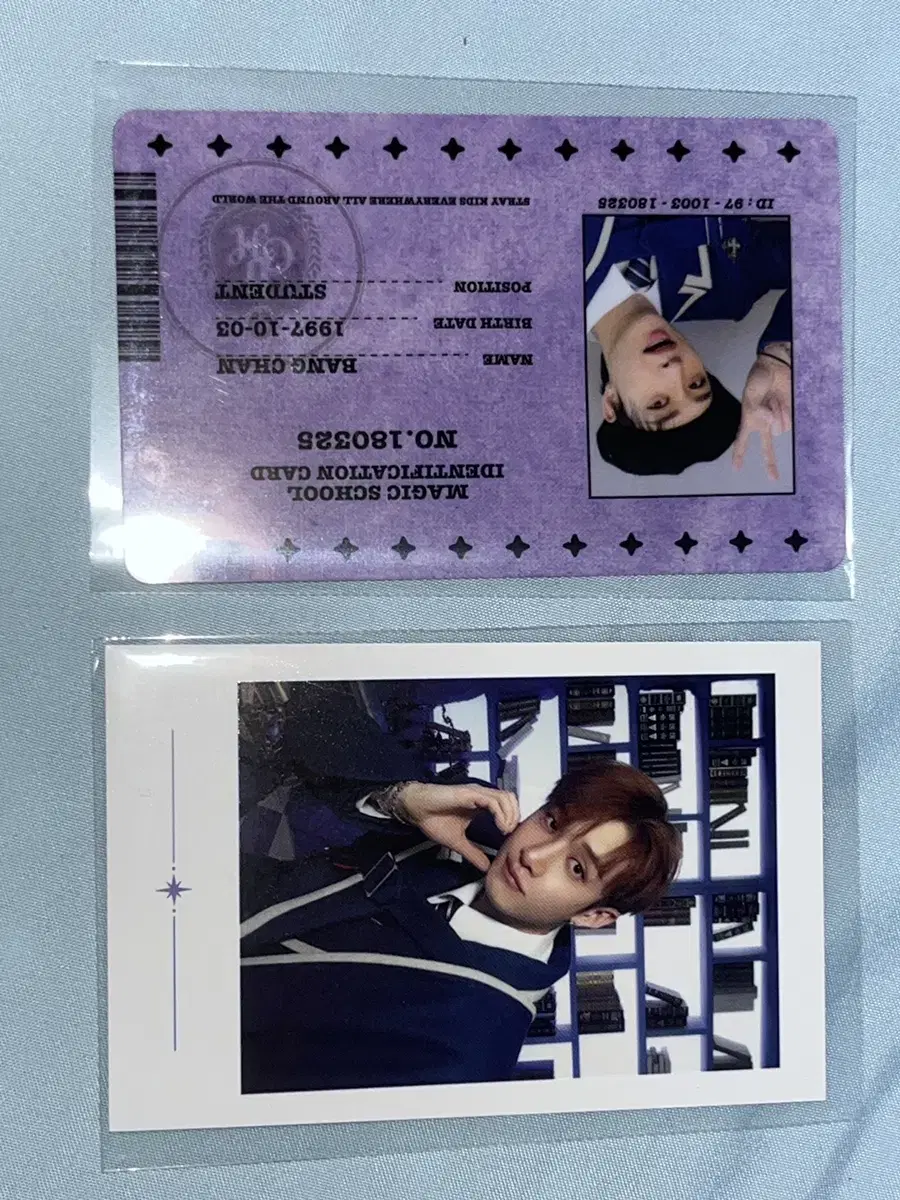 skz straykids bang chan fanmeeting @pola photocard wts student ID