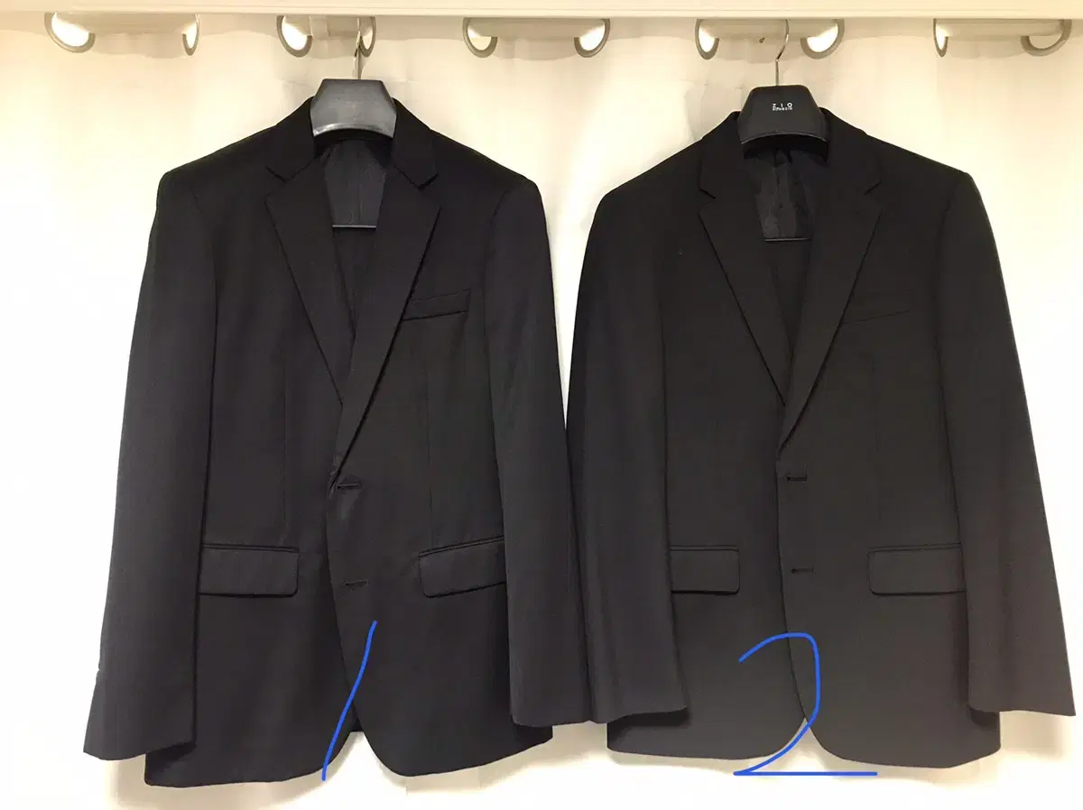 Black Suit Set 100/32 2 black suits